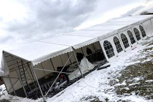 Marquee in the snow from Marquee Empire